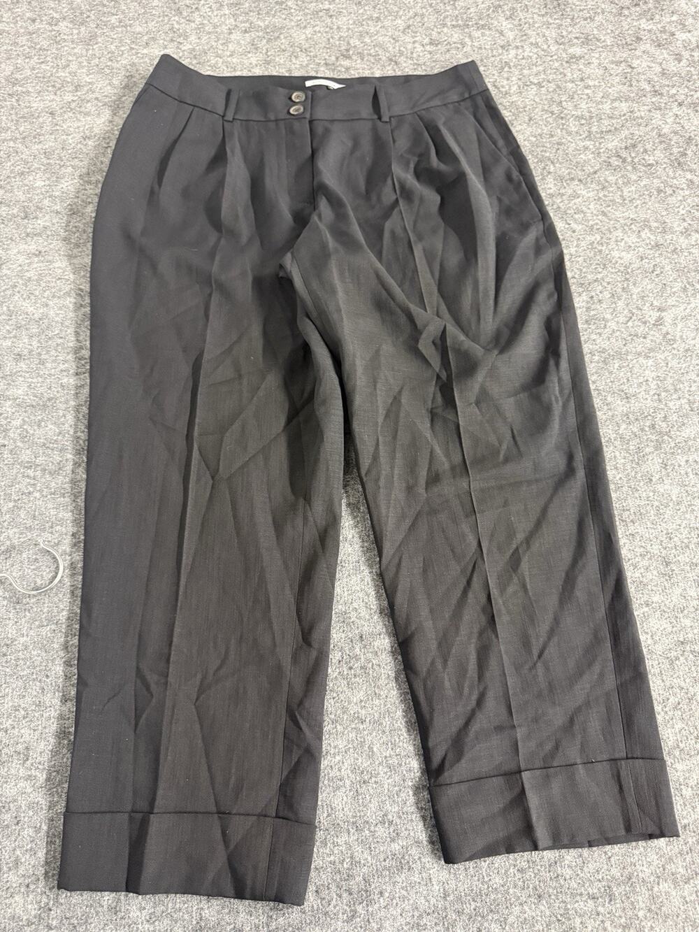 Adolfo Dominguez Pants Womens 8-10 Bloomer Oversized Loose Black Eu: 42 N90